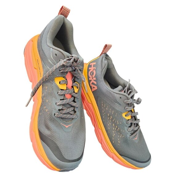 Hoka One One Other - Hoka One One Challenger ATR 6 Trail Running Shoes Mens 11B Gray/Orange Mesh Ligh
